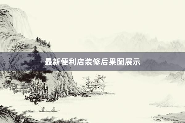 最新便利店装修后果图展示